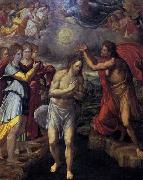 Juan Fernandez de Navarrete Baptism of Christ c oil painting artist